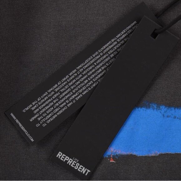 Represent 23ss Night Scene Washed Print Short Sleeve - Picture 6 of 9